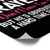 Poster Funny Single Woman Quote Keep My Husband In Your P (Coin)