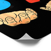 Poster Funny Six Seven 6 7 Meme Gen Alpha Slang 67 Hands  (Coin)