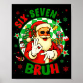 Poster Funny Six Seven Bruh Santa Meme 67 Christmas Boy G (Devant)