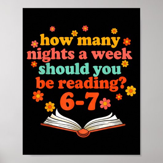 Poster Funny Six Seven Meme 6 7 Teacher Book Reading 6 7  (Devant)