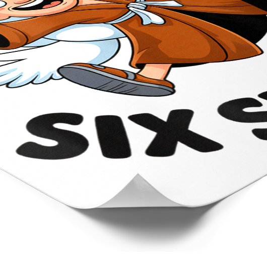 Poster Funny Six Swan 61 Meme New Gen Alpha Slang Six One (Coin)