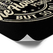 Poster Funny Skeleton Coffee The Horrors Persist But So D (Coin)