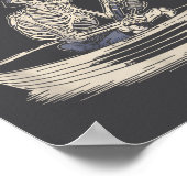 Poster Funny Skeleton Fishing Just One More Cast Quote  (Coin)