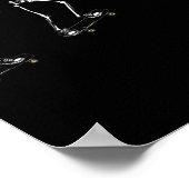 Poster Funny Skeleton Skateboard Shirt (Coin)