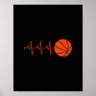 Poster Funny Sketll Battement de coeur pour garçons homme