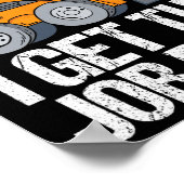 Poster Funny Skid Steer Daddy Daddy Funny Fête des pères  (Coin)