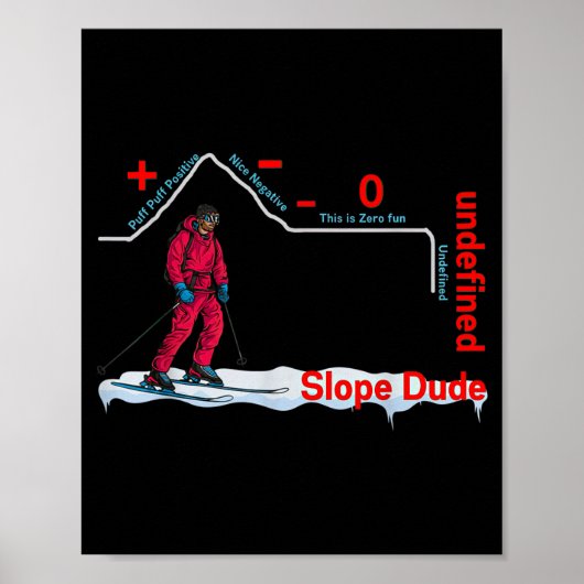 Poster Funny Slope Dude Algebra Geometry Middle School Ma (Devant)