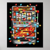 Poster Funny Slot Machine Christmas Graphics Lights Lover (Devant)