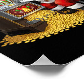 Poster Funny Slot Machine Santa Christmas Graphic Casino  (Coin)