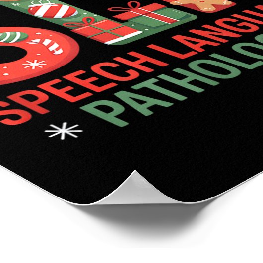 Poster Funny Slp Christmas Speech Language Pathologist Ho (Coin)