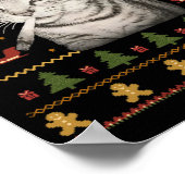 Poster Funny Smoking Cat Meme Christmas Ugly Sweaters For (Coin)