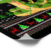 Poster Funny Snake Ugly Christmas Sweaters Holiday Santa  (Coin)