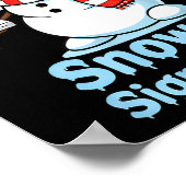 Poster Funny Snow-fi Signal Lost Snowman Christmas Design (Coin)