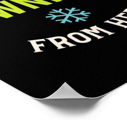 Poster Funny Snowboard (Coin)