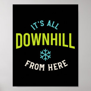 Poster Funny Snowboard