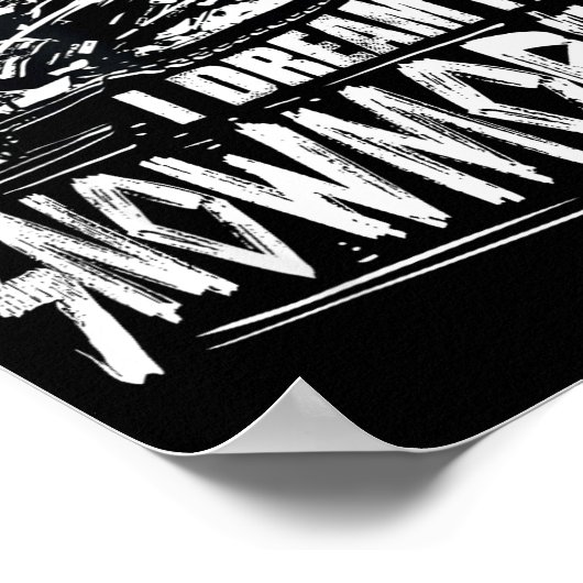 Poster Funny Snowmobile Dream Snowmobile Driving  (Coin)