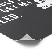 Poster Funny Snowmobile Quote I'll Get My Sled For Winter (Coin)