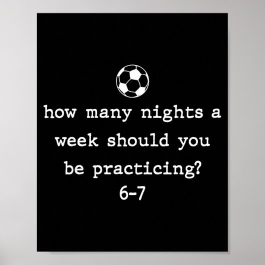 Poster Funny Soccer Coach 67 Soccer Player 6 7 Gen Z Vira (Devant)