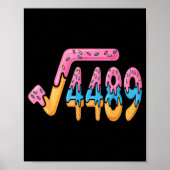 Poster Funny Square Root 4489 Funny 67 Math Ice Cream Mem (Devant)