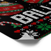 Poster Funny Stop Staring At My Ornament Ugly Christmas (Coin)