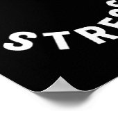 Poster Funny Stress Is My Medal Tee - Humorous Life Warri (Coin)
