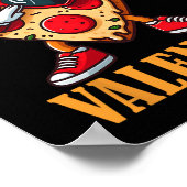 Poster Funny Sungles Pizza Slice Dabbing Valentine's Day  (Coin)