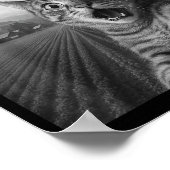 Poster Funny Surprised Ed Cat Selfie With Alien Ufo Cat U (Coin)