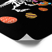 Poster Funny T Rex Easter Skeleton Bunny Sket Egg Hunt Ea (Coin)