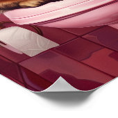 Poster Funny Tabby Cat Bathroom Print Quirky Cat Toilet (Coin)