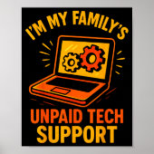 Poster Funny Tech Guy Suprt Computer Geek Nerd Engineer G (Devant)