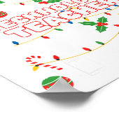 Poster Funny Technology Teacher Christmas Tree Lights Wom (Coin)