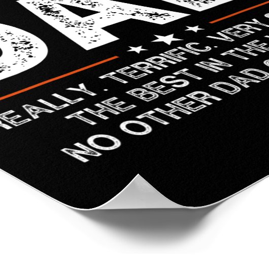 Poster Funny Terrific Dad Donald Trump Happy Fathers Day (Coin)