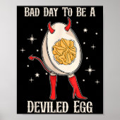 Poster Funny Thanksgiving Dinner Bad Day To Be A Deviled (Devant)