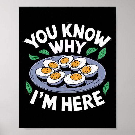 Poster Funny Thanksgiving Dinner You Know Why I'm Here Re (Devant)
