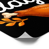 Poster Funny Thanksgiving Leg Day Family Matching Turkey (Coin)