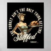 Poster Funny Thanksgiving Retro N Up Inappropriate Stuffe (Devant)