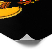 Poster Funny Thanksgiving Turkey Gift For Men Women Kids  (Coin)