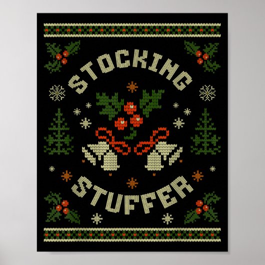 Poster Funny The Stocking Stocking Stuffer Matching Coupl (Devant)