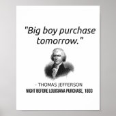 Poster Funny Thomas Jefferson Professeur d'histoire de l' (Devant)