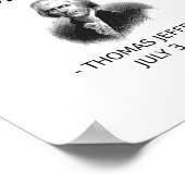 Poster Funny Thomas Jefferson Usa Histoire Enseignant Étu (Coin)