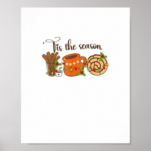 Poster Funny Tis The Season Mexican Christmas Latino Cute (Devant)