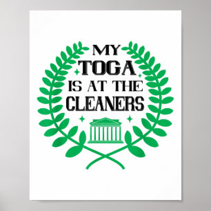 Poster Funny Toga Party Grec Celebration College Frat The
