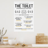 Poster Funny Toilet Reviews (Cuisine)
