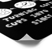Poster Funny Topology Turning Coffee Cups into Donuts (Coin)