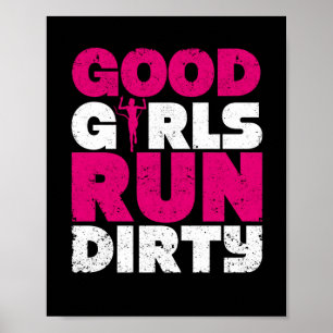 Poster Funny Trail Courir Jogging Runner Girl Good