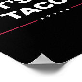 Poster Funny Trump Always Chickens Out Meme Let's Go Taco (Coin)