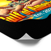 Poster Funny Trump Chemise Golfe Des États-Unis Amérique (Coin)