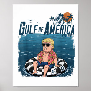 Poster Funny Trump Chemise Golfe Des Etats-Unis Est 2025