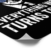 Poster Funny Trump Everything Woke Turns To Quote  (Coin)