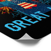 Poster Funny Trump Make 4th Of July Great Again Firework  (Coin)
